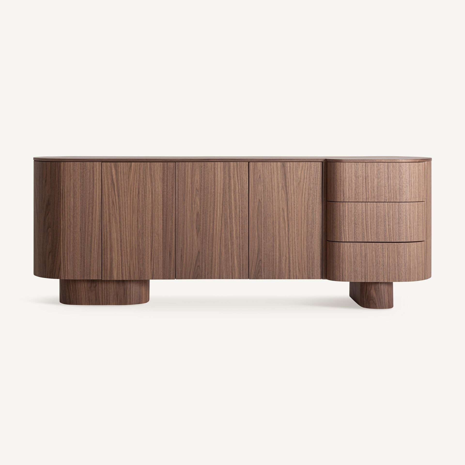 KEXBY Chest of Drawers in Walnut Finish