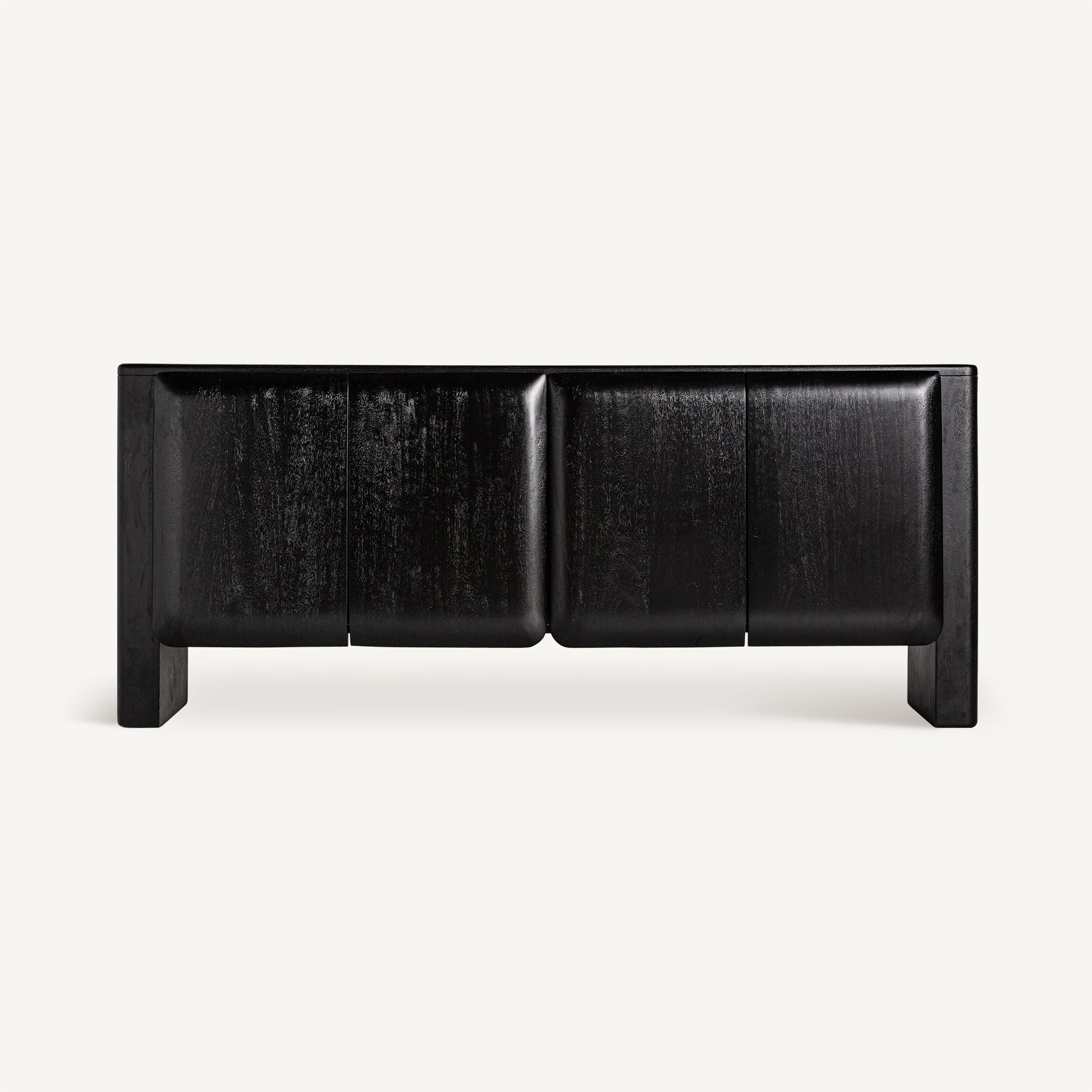 KORDEL Chest of Drawers Black Mango Wood