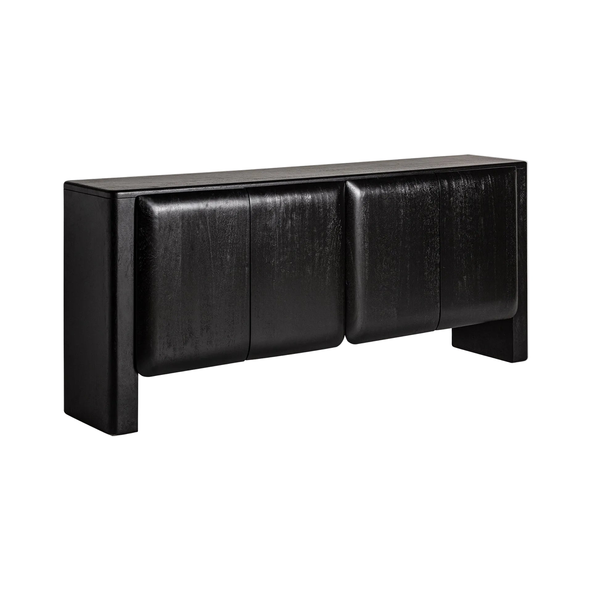 KORDEL Chest of Drawers Black Mango Wood