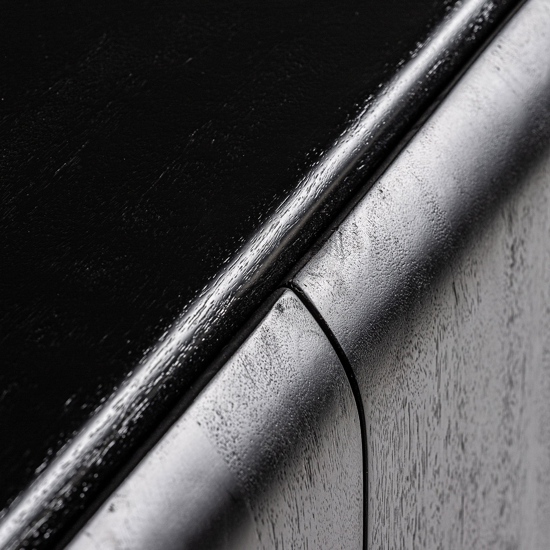 KORDEL Chest of Drawers Black Mango Wood