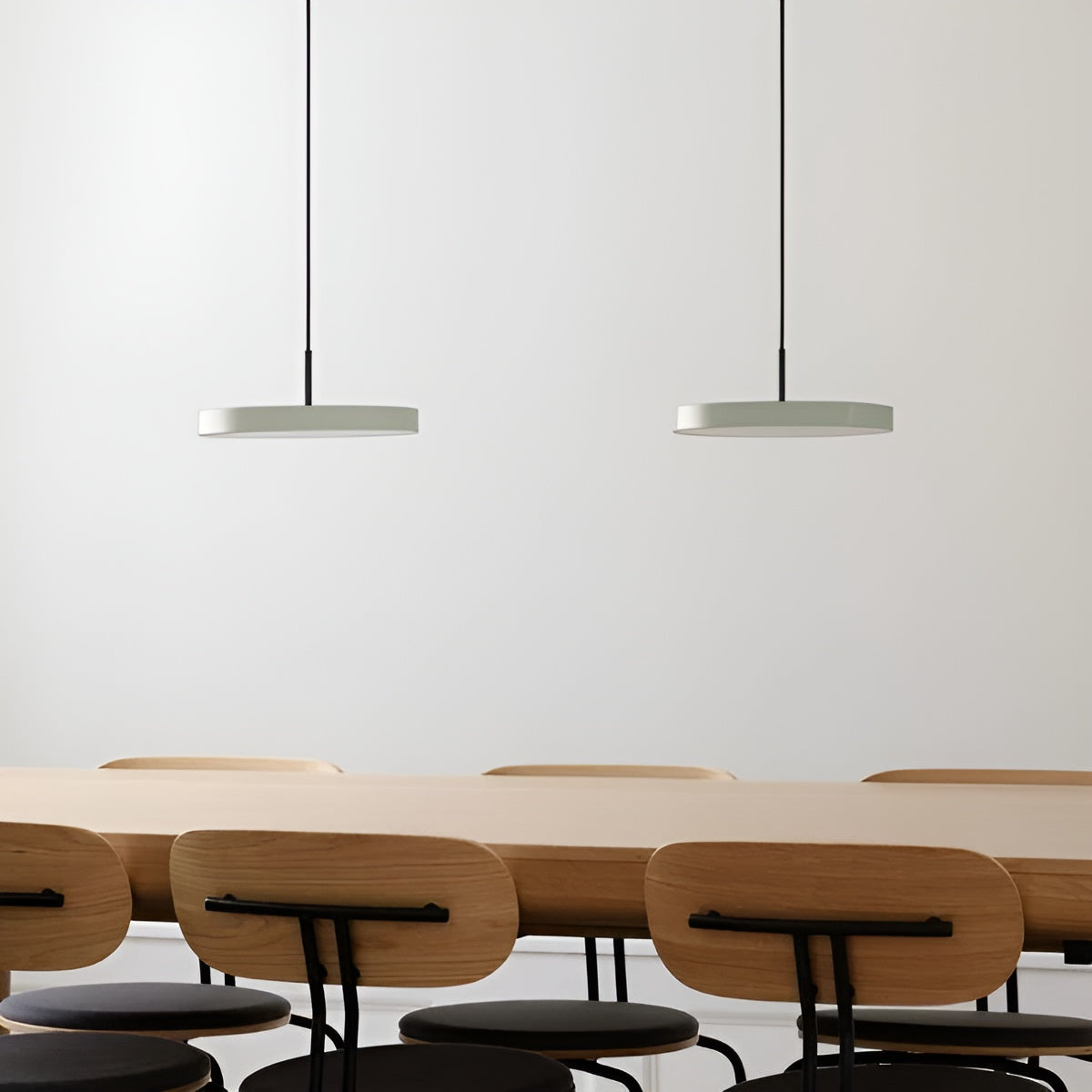 Asteria Plus Pendant Lamp in Olive with Black Insert