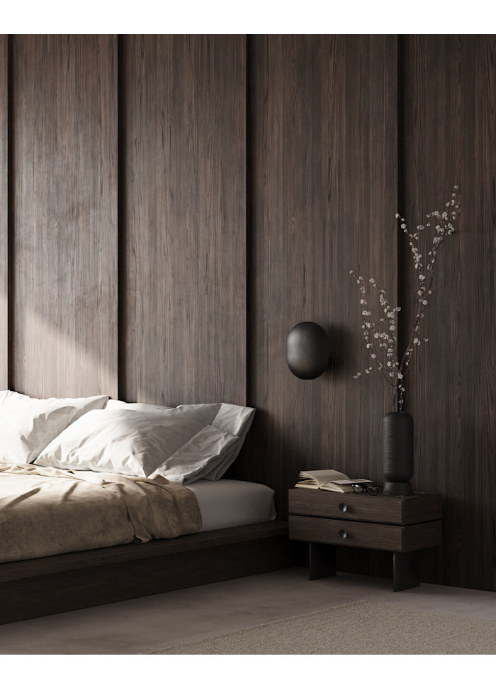 Clam graphite wall lamp
