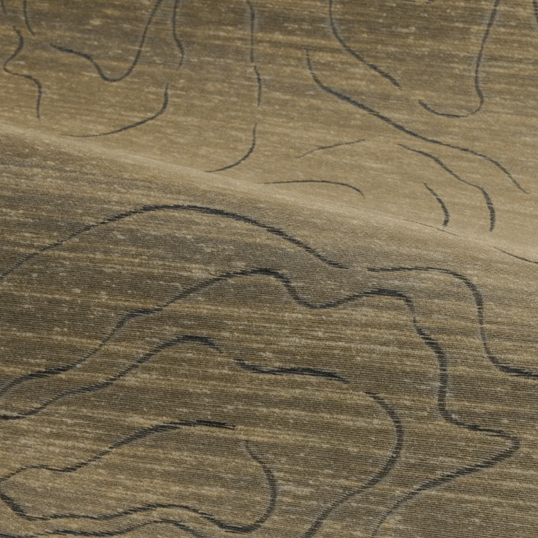 Structural textile mural ONDES PRÉCIEUSES - CAMEL brown