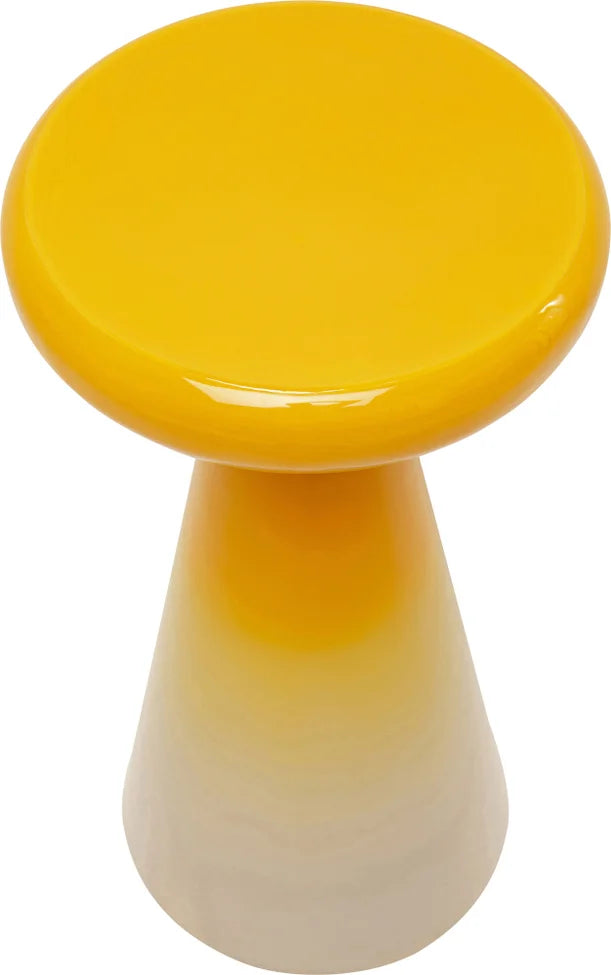 RICI Beistelltisch gelb mit beige