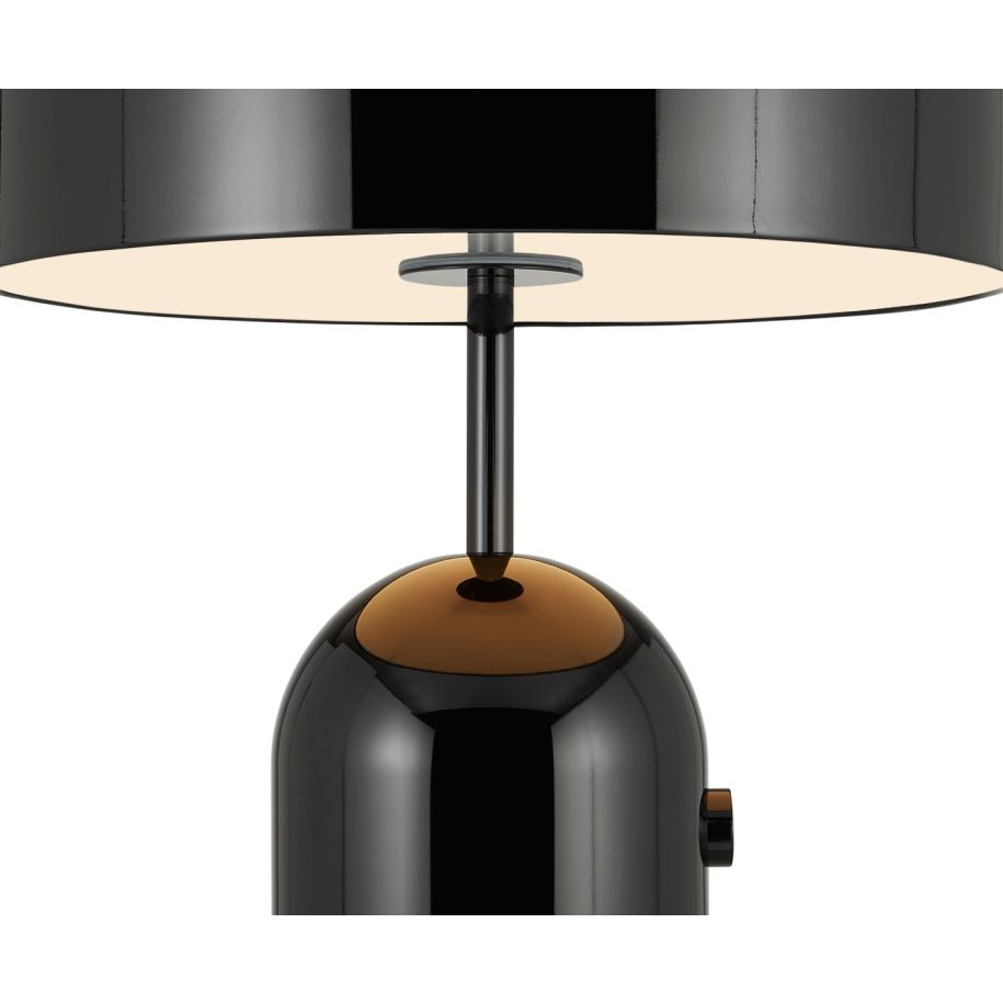 Glockentischlampe schwarz