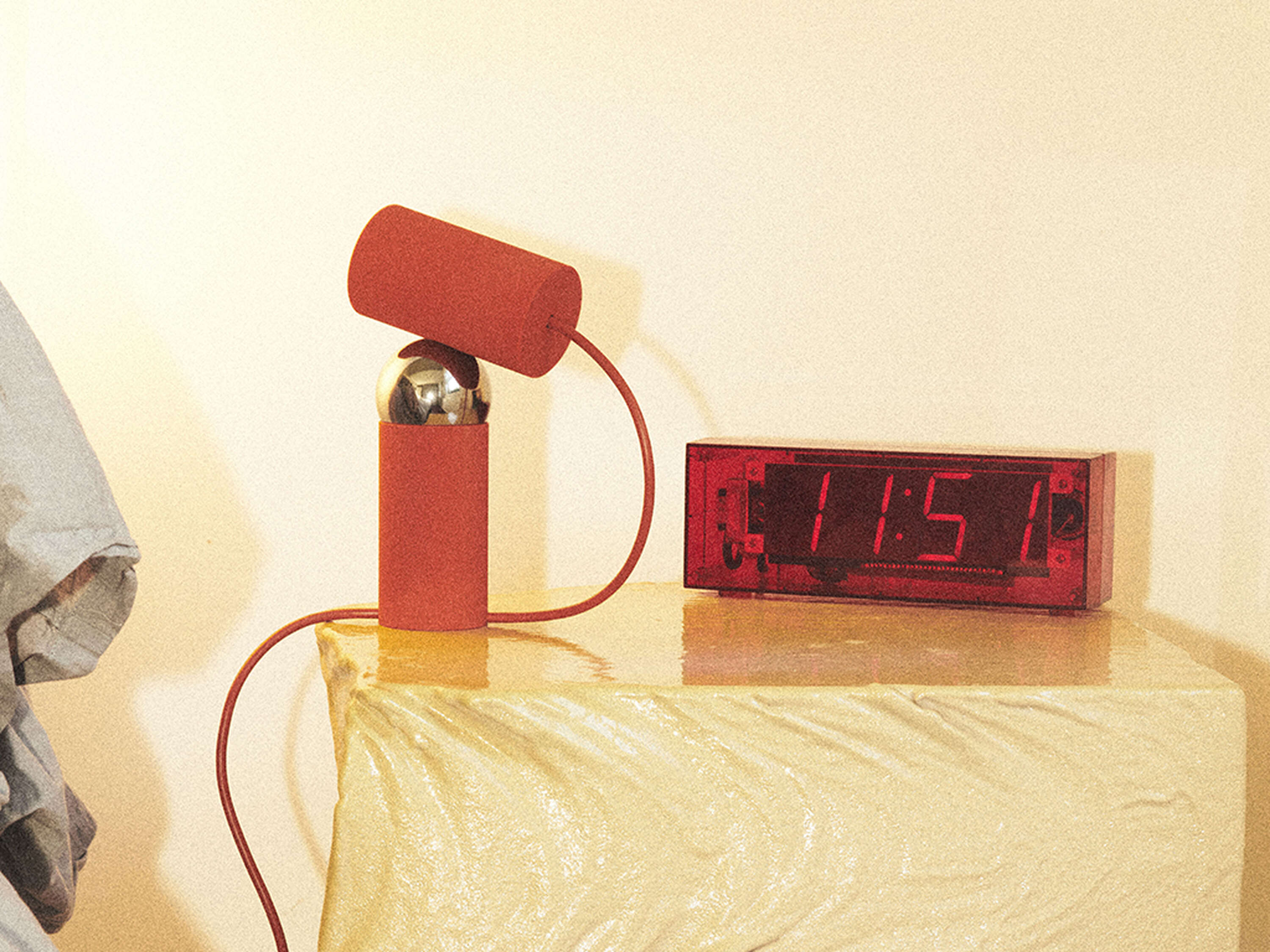 BILBOQUET Table Lamp Red Orange