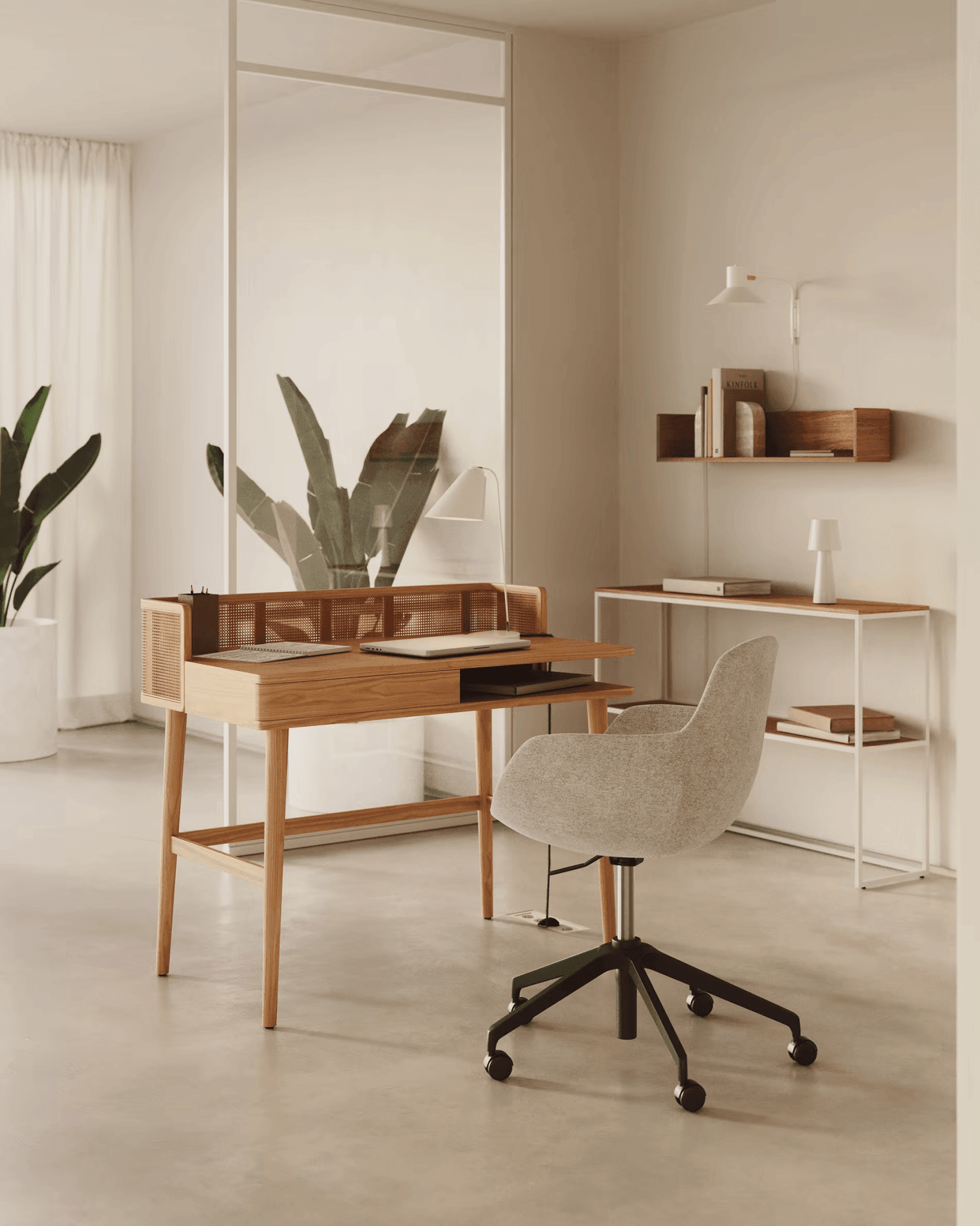 Biurko ARAXI lite drewno jesionowe La Forma Eye on Design