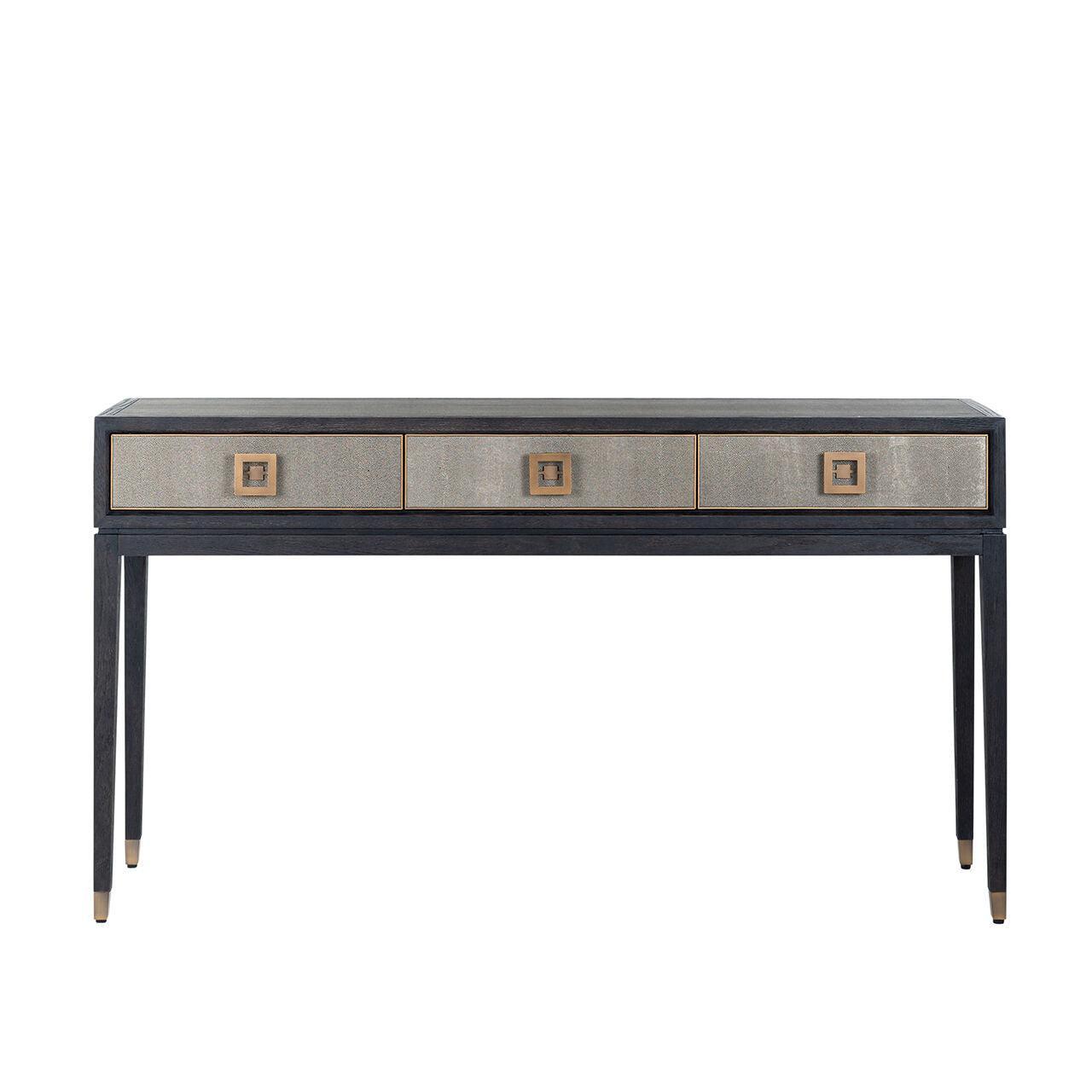 Biurko BLOOMINGVILLE drewno dębowe ze złotym Richmond Interiors Eye on Design