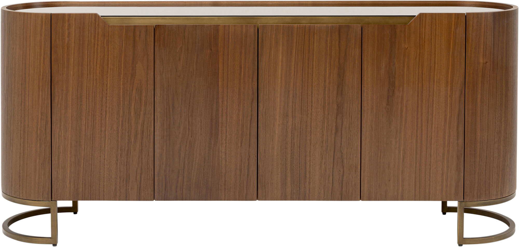 4-Door GIORGIO Walnut Veneer Sideboard