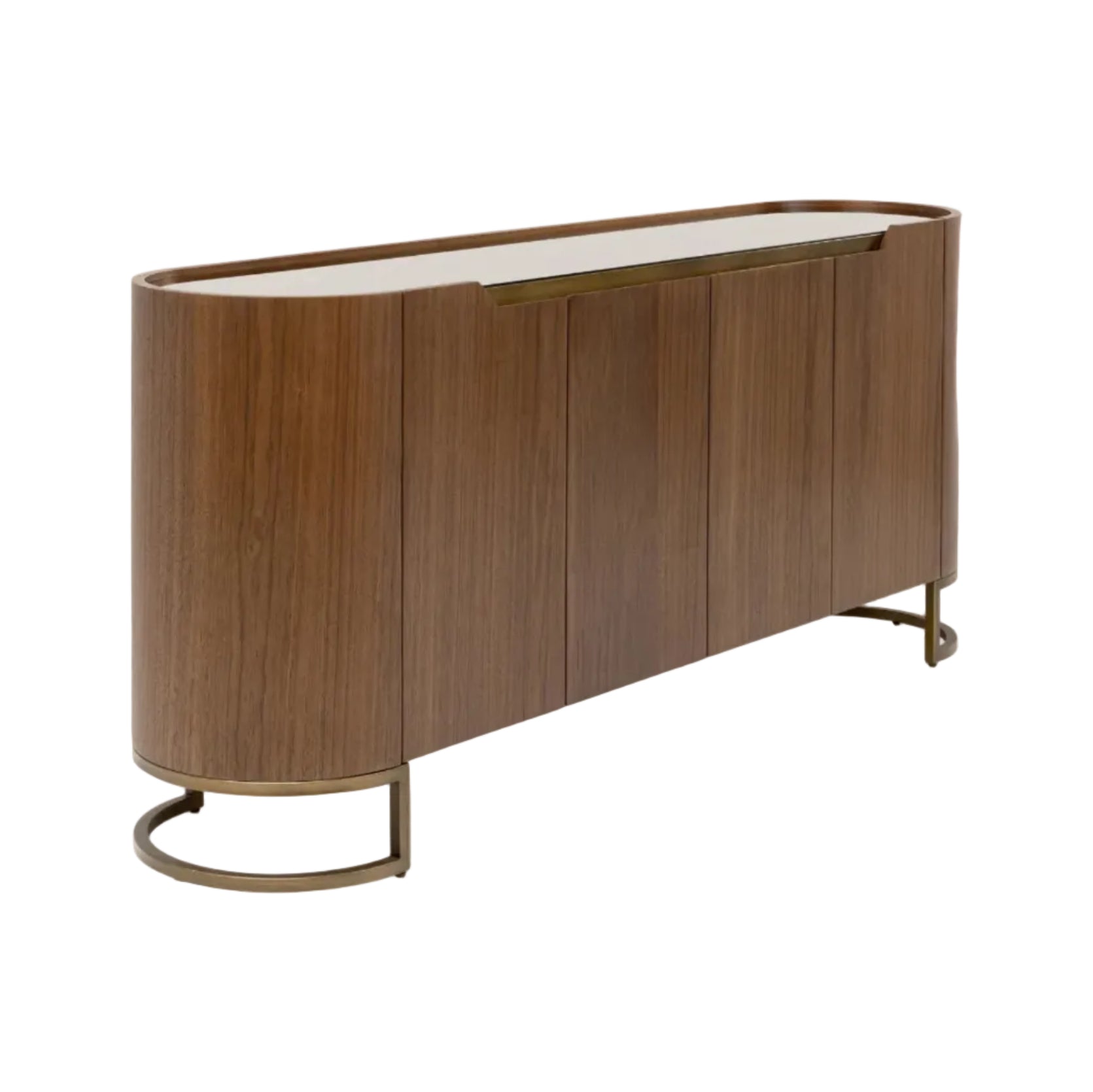 4-Door GIORGIO Walnut Veneer Sideboard
