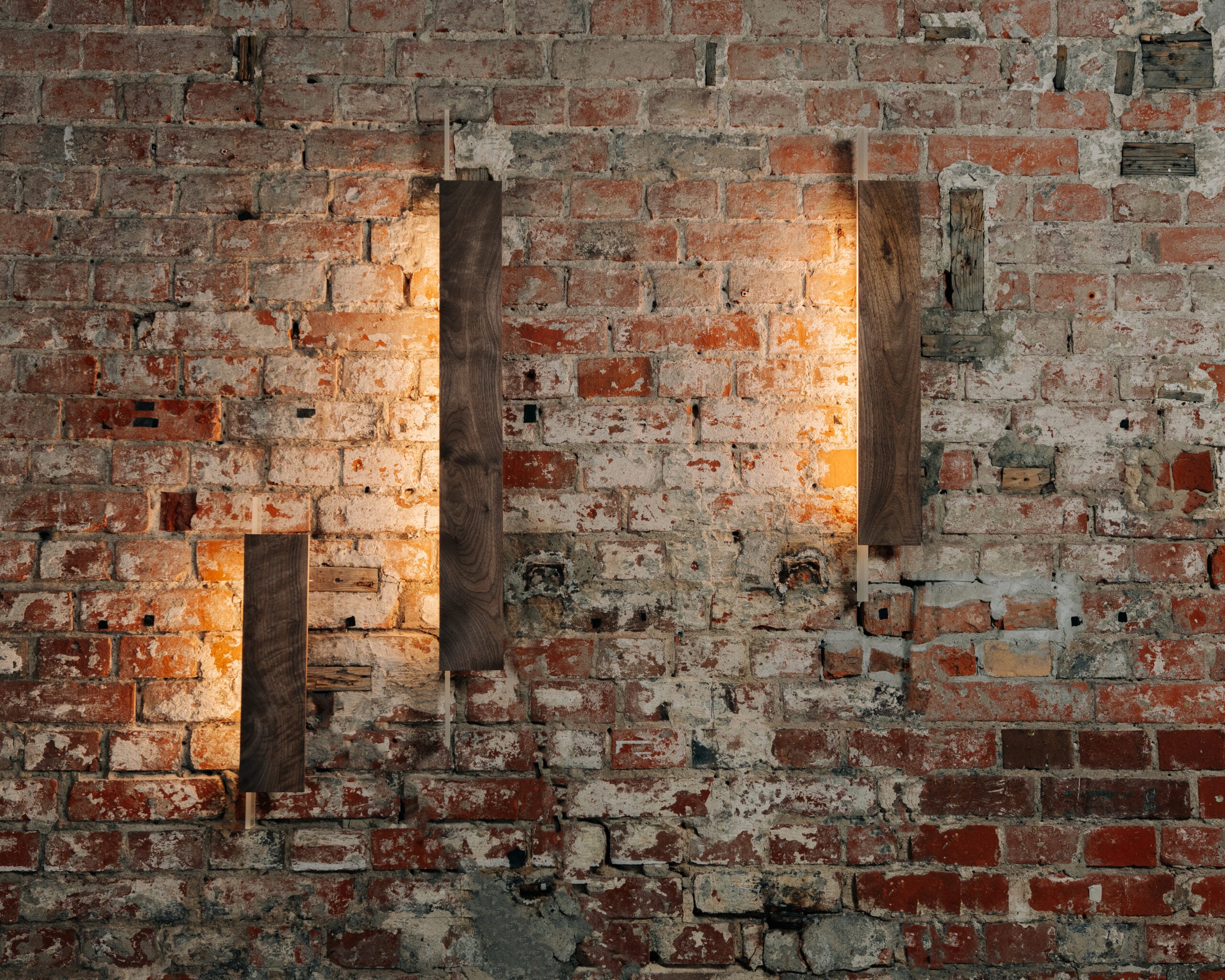 BLAZE wall lamp walnut wood