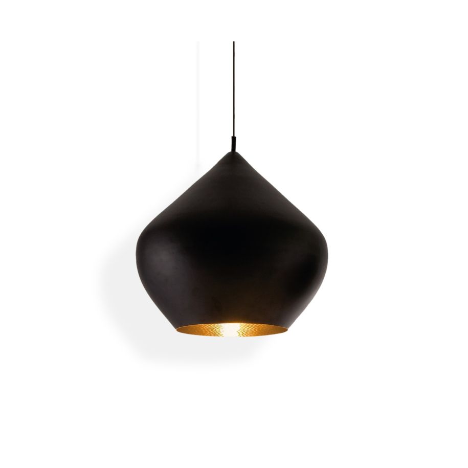 Pendelleuchte BEAT schwarz mit Kupfer