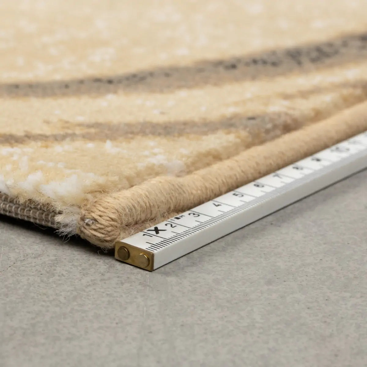 LEGEND OF KOI CARPET beige rug with brown