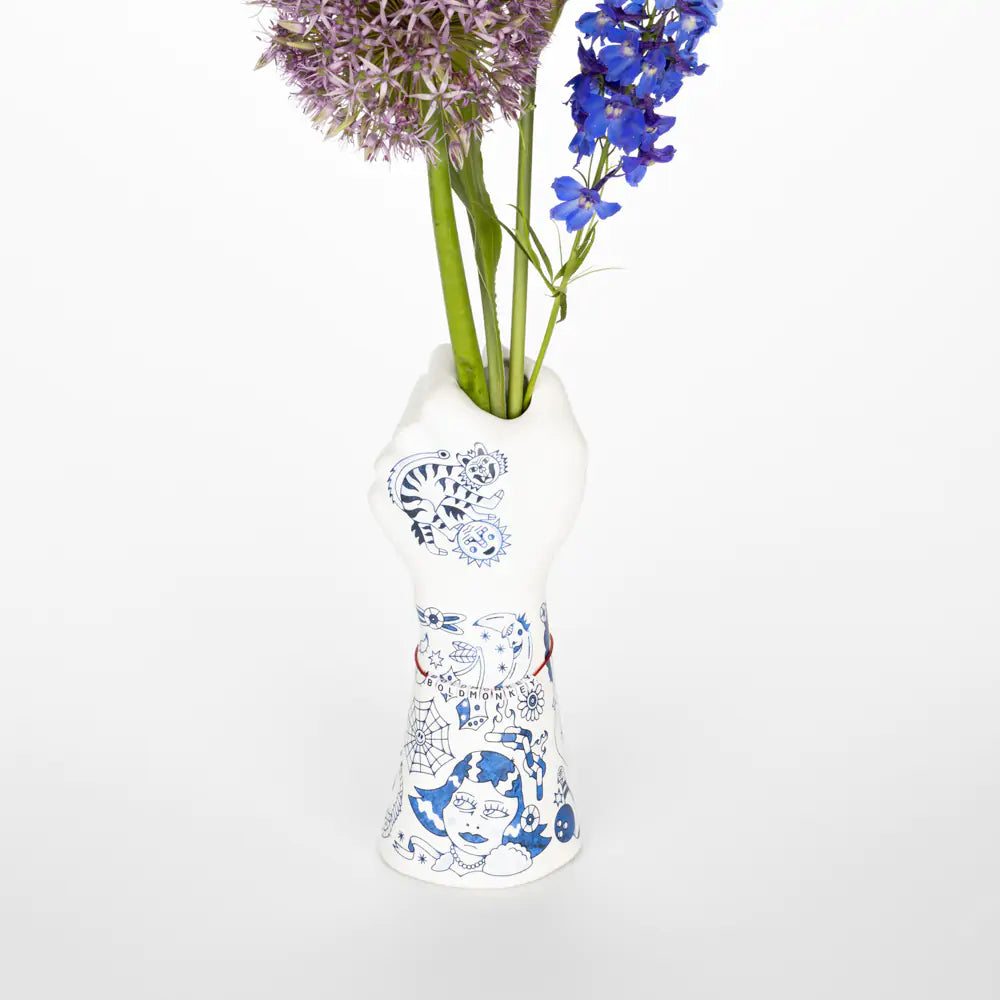 LIBERTY MATTERS vase white ceramic