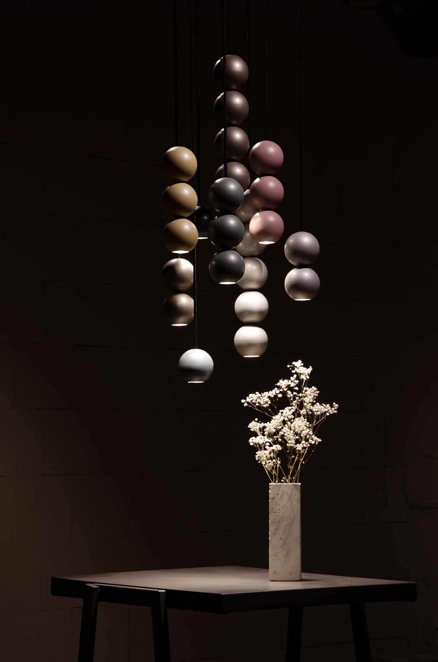 BOLA BOLA chrome pendant lamp