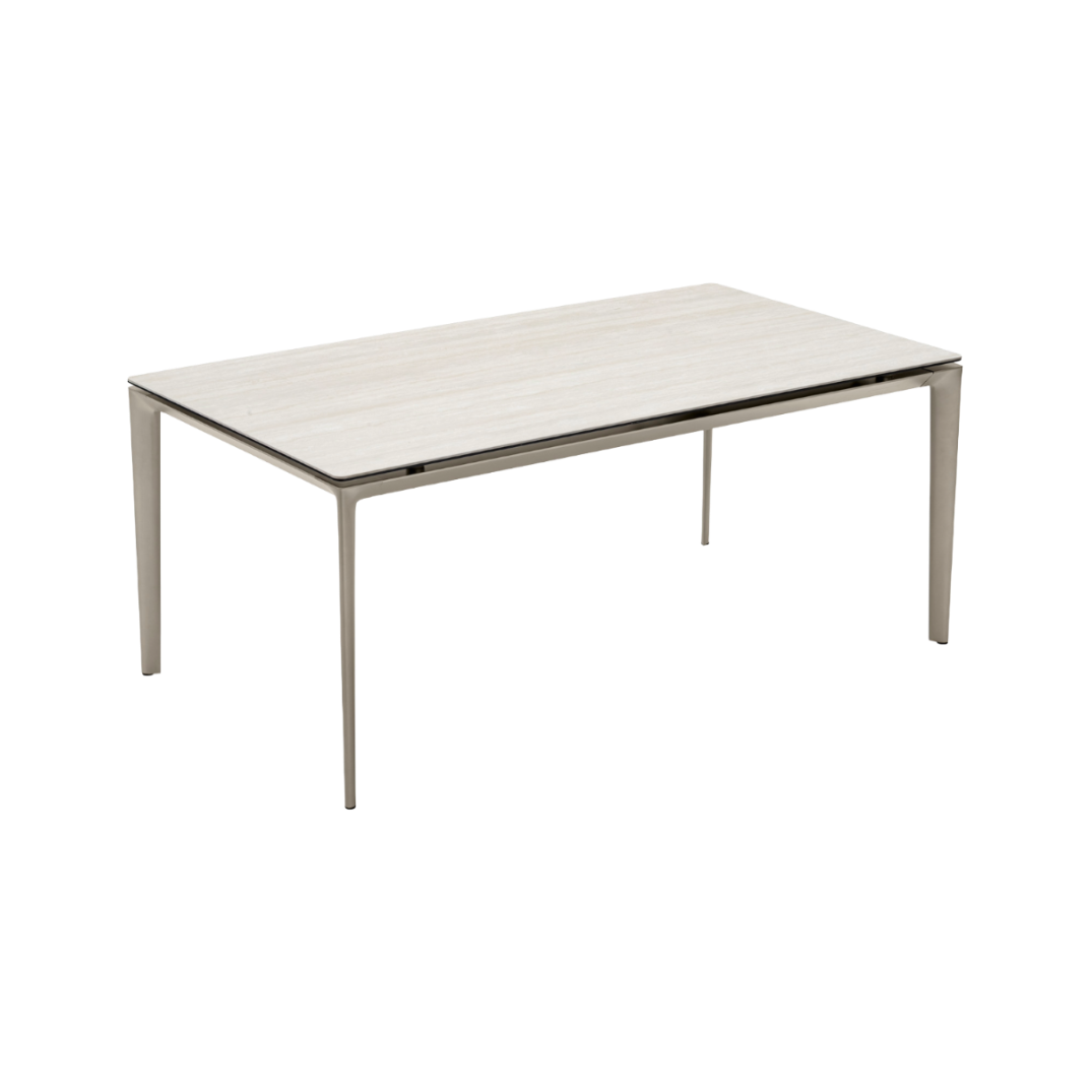 Extendable table BOMA with beige top and beige base