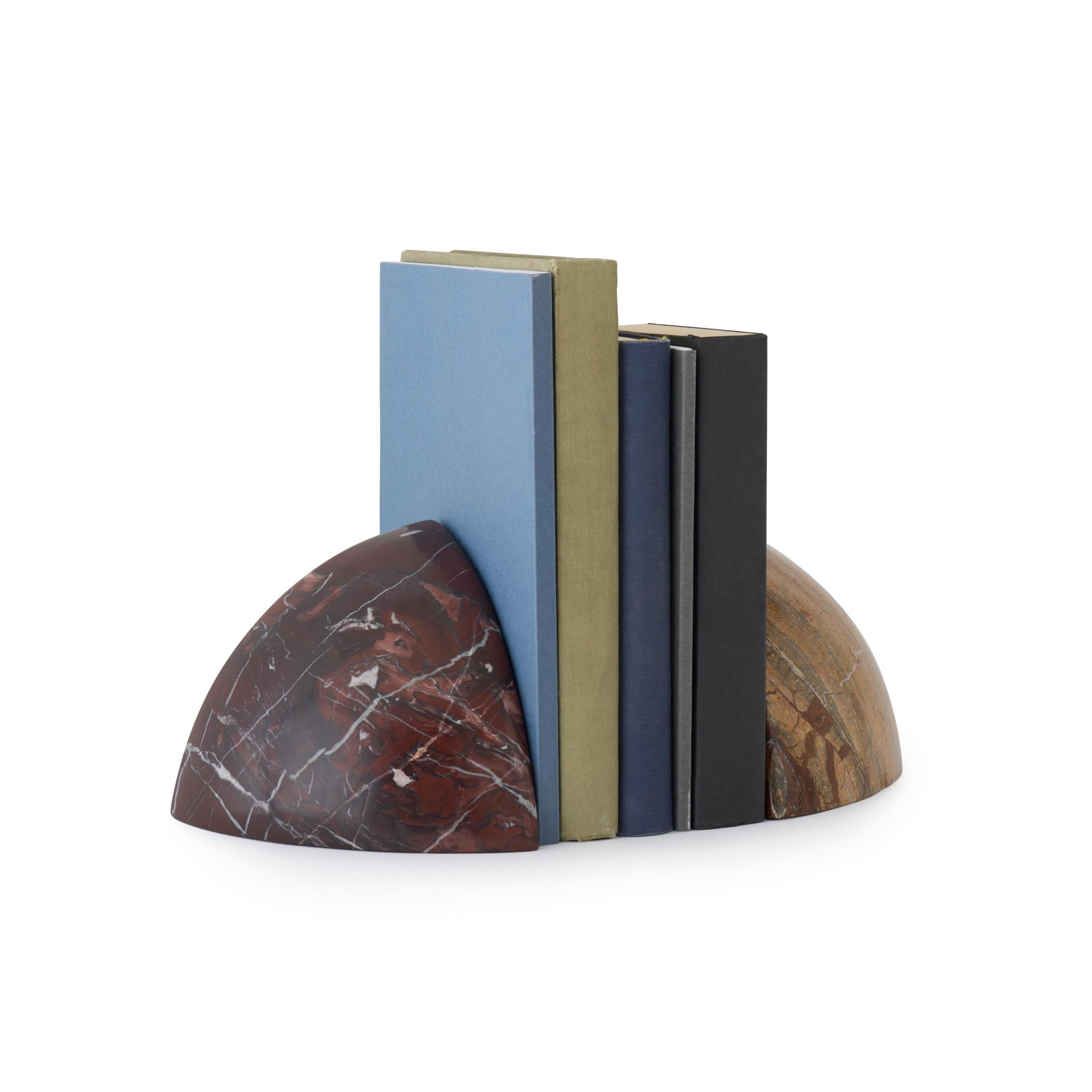 BOULDER Marble Bookends