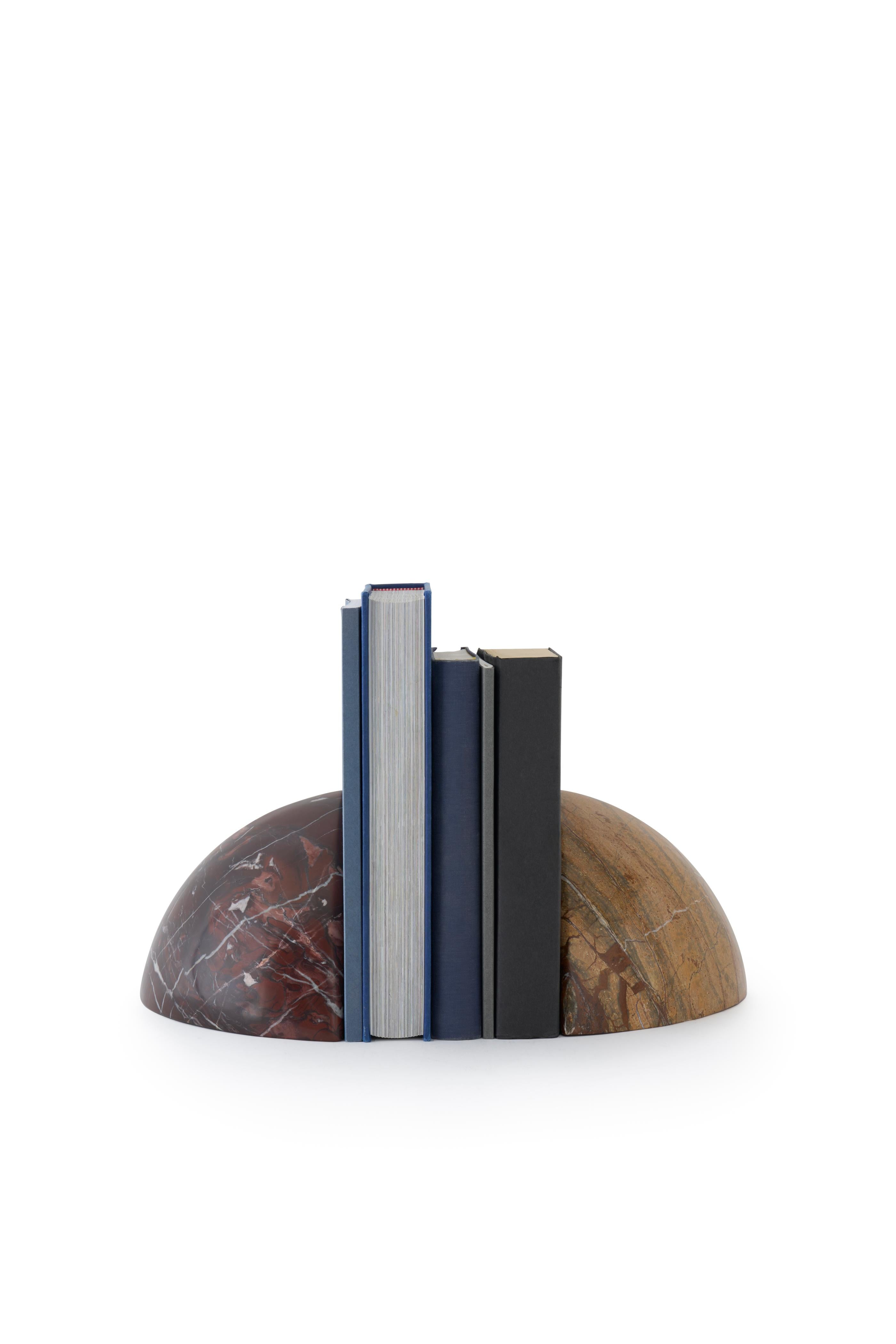 BOULDER Marble Bookends