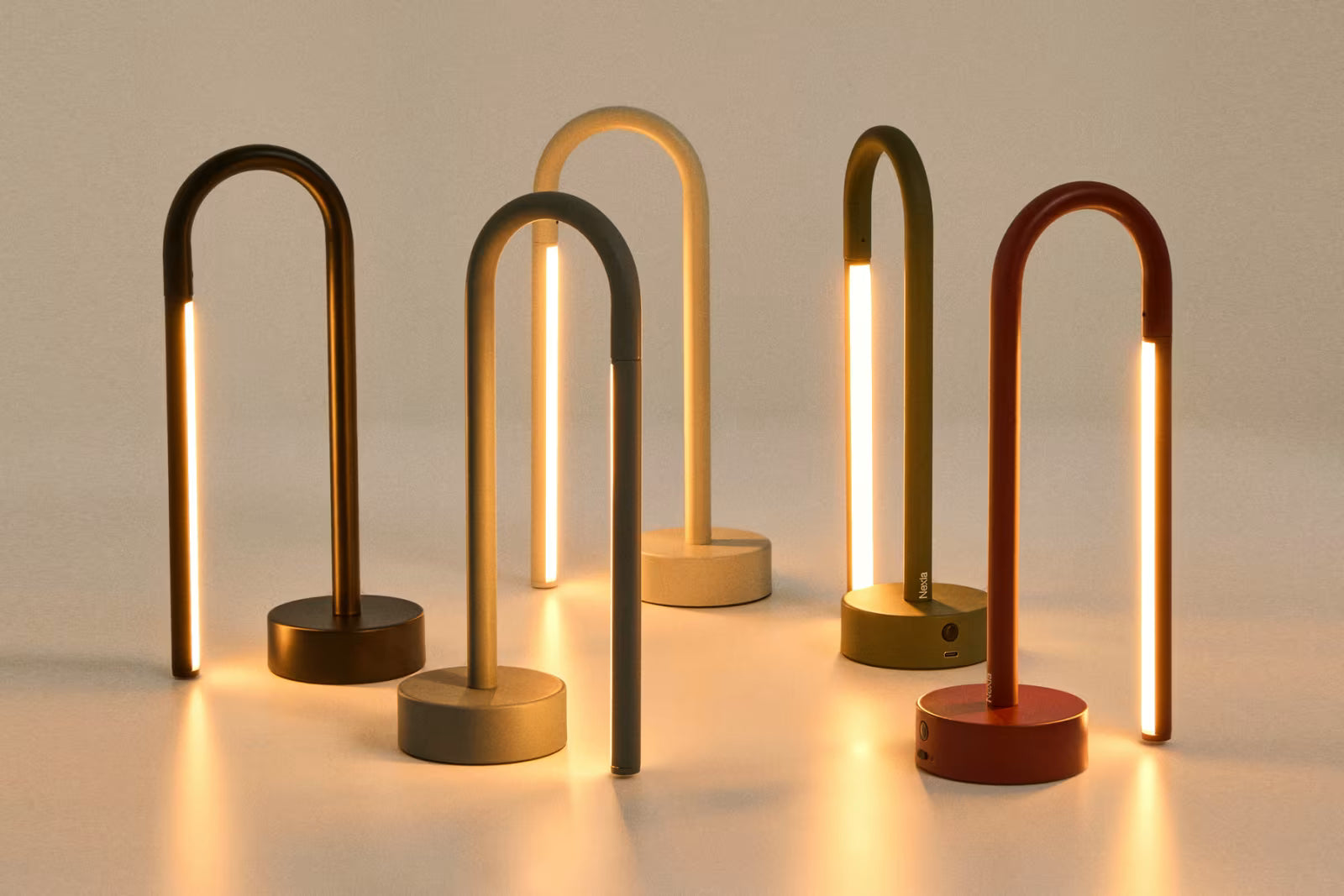 Tragbare Lampe BOW olivgrün