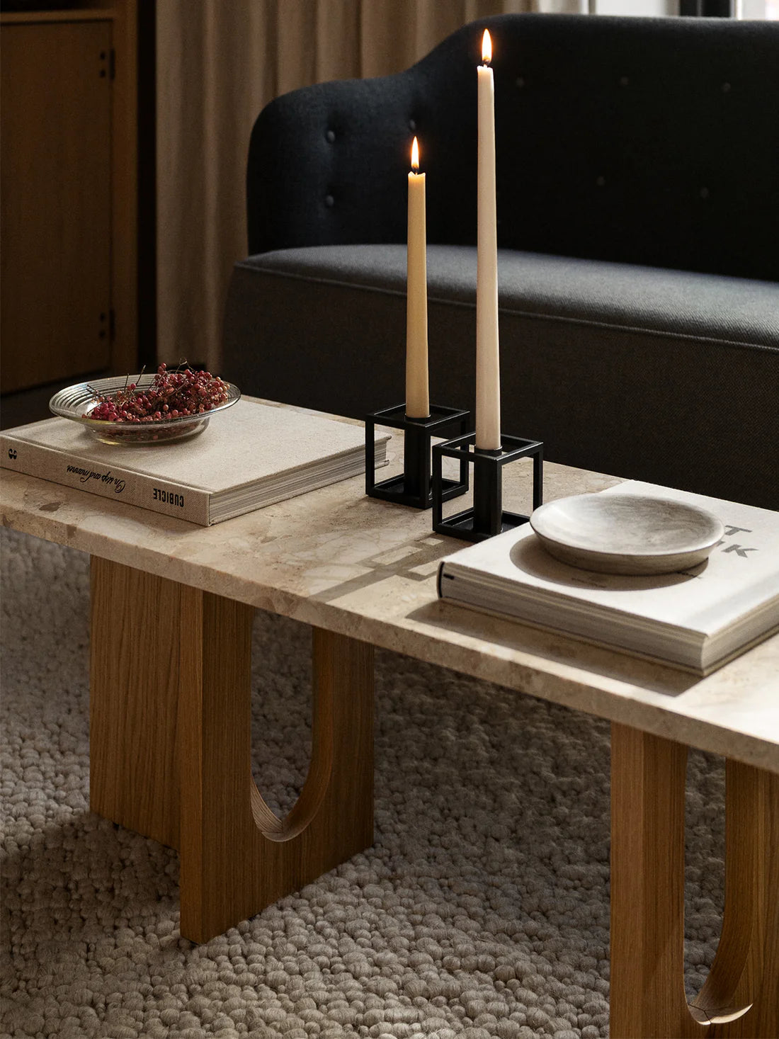 KUBUS Cream Candle Holder
