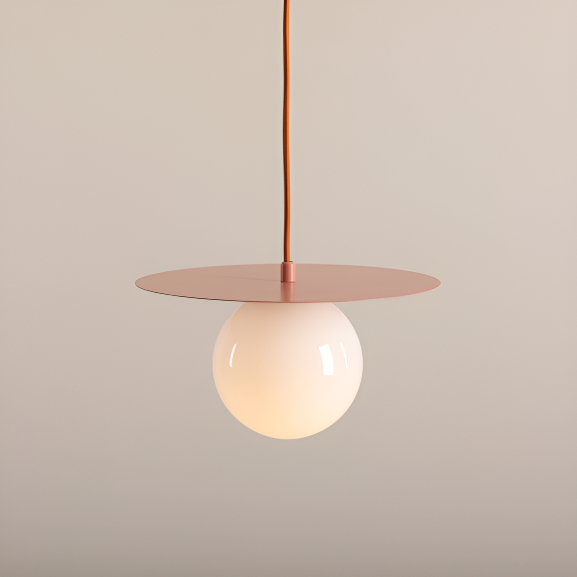 Hanging lamp coral loop