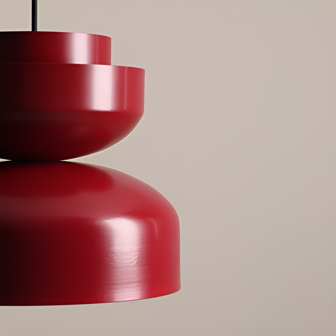 Hanging lamp burgundy