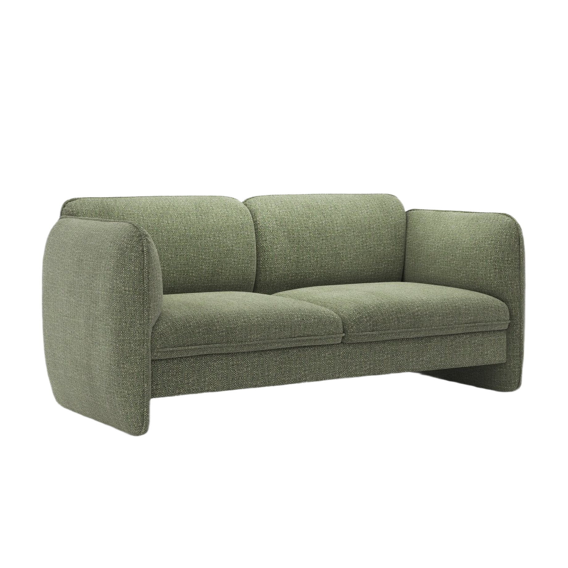 2-seater Sofa GEORGIA green chenille