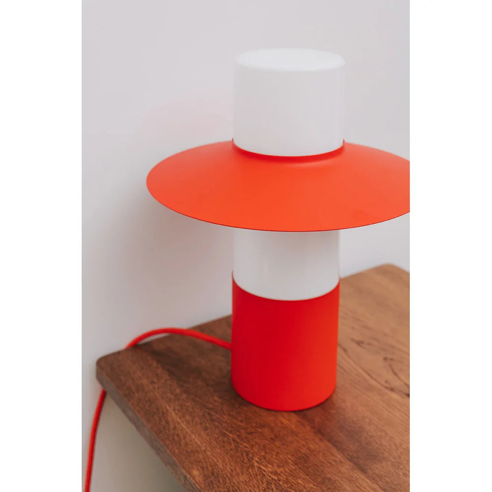 CAPONIO Tischleuchte rot-orange