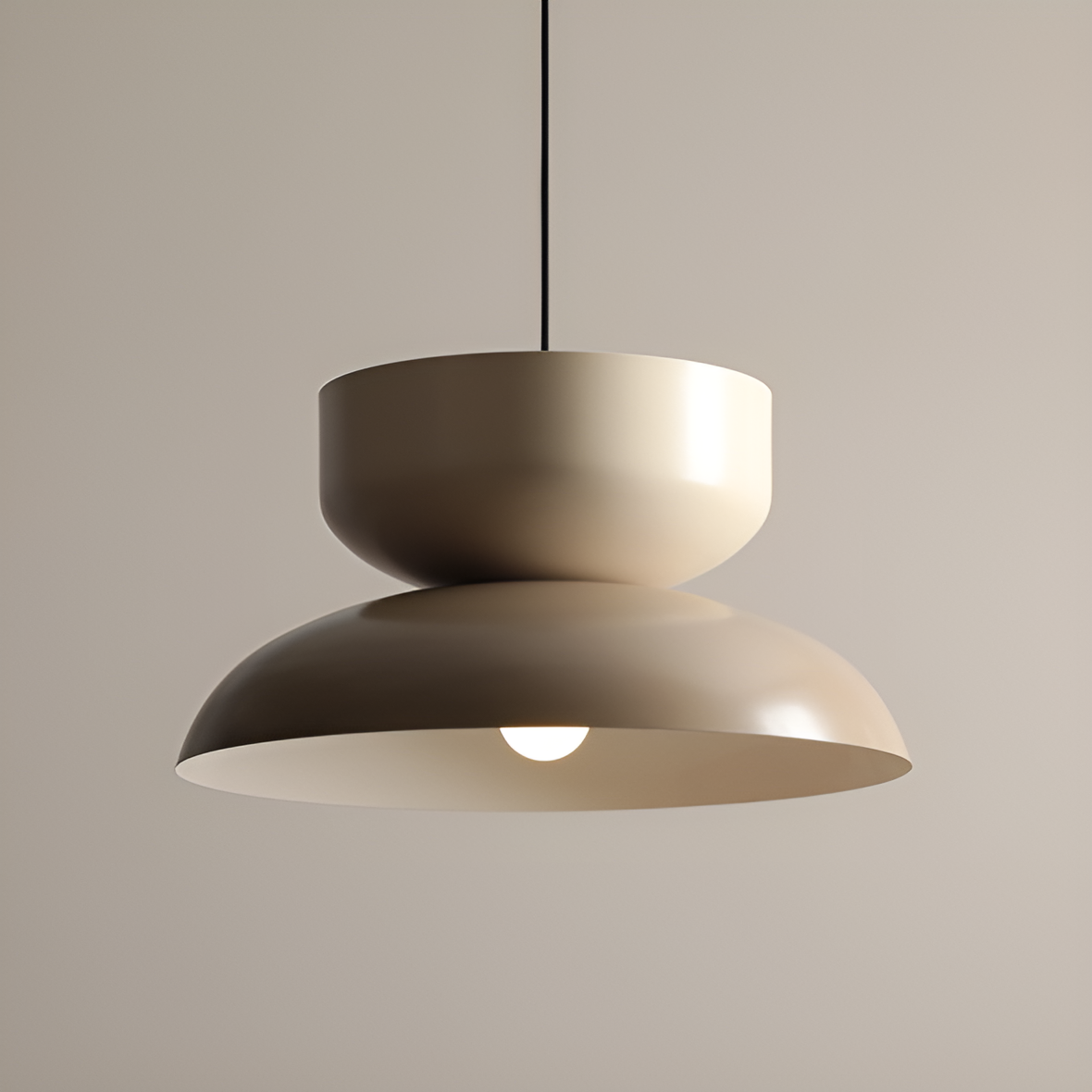 Elo beige hanging lamp