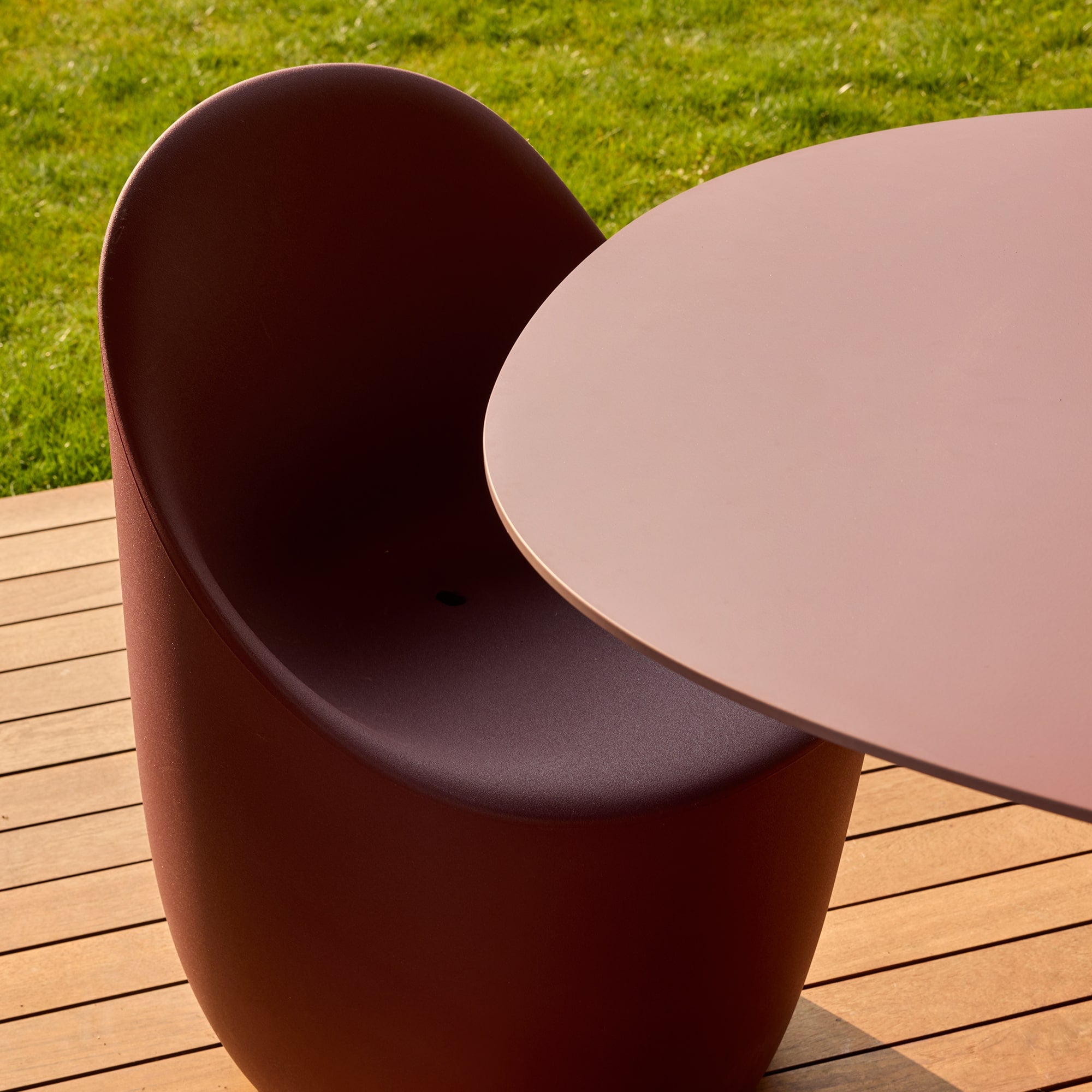 Gartentisch mit Behälter COBBLE grau