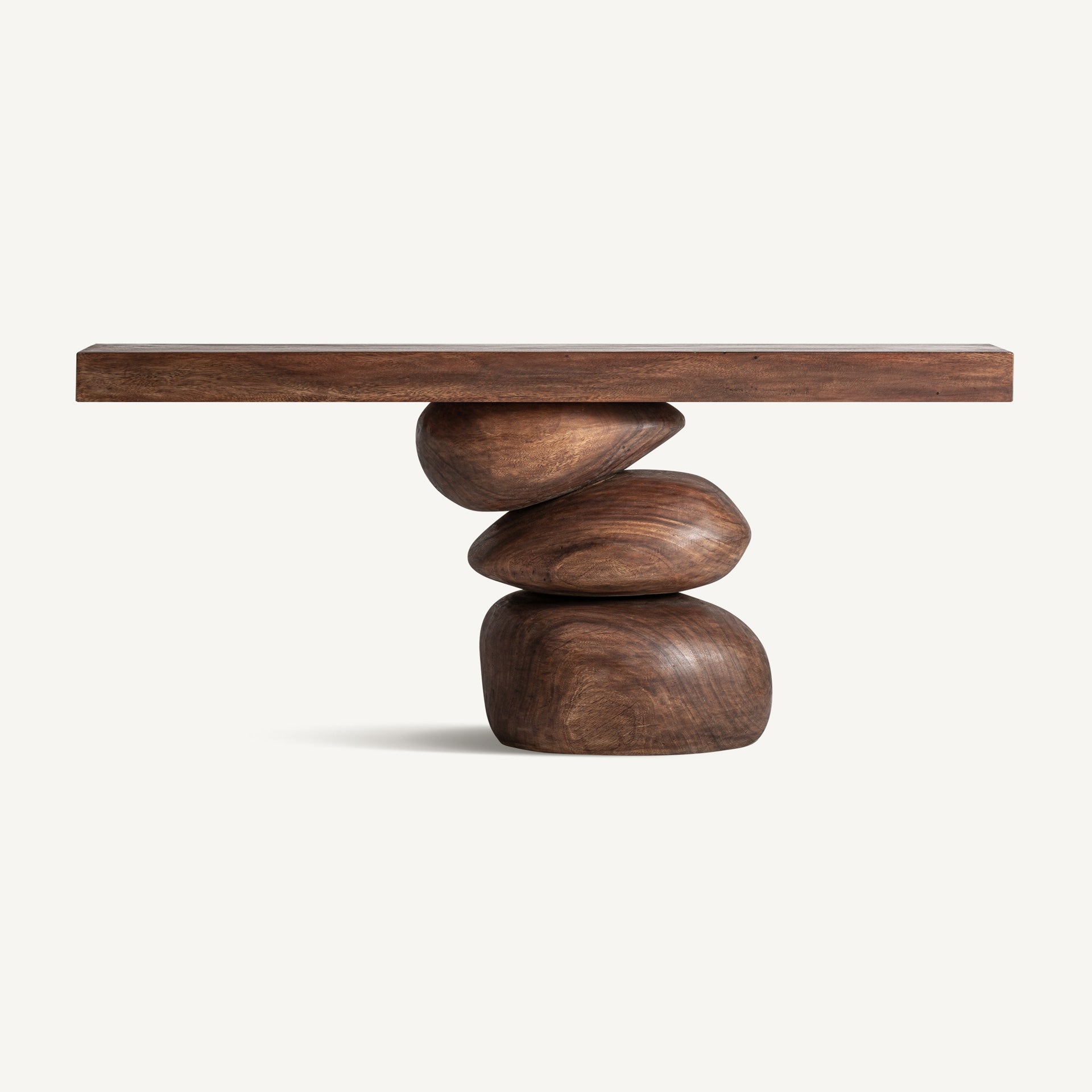 VIANNE Single-Leg Console Suar Wood