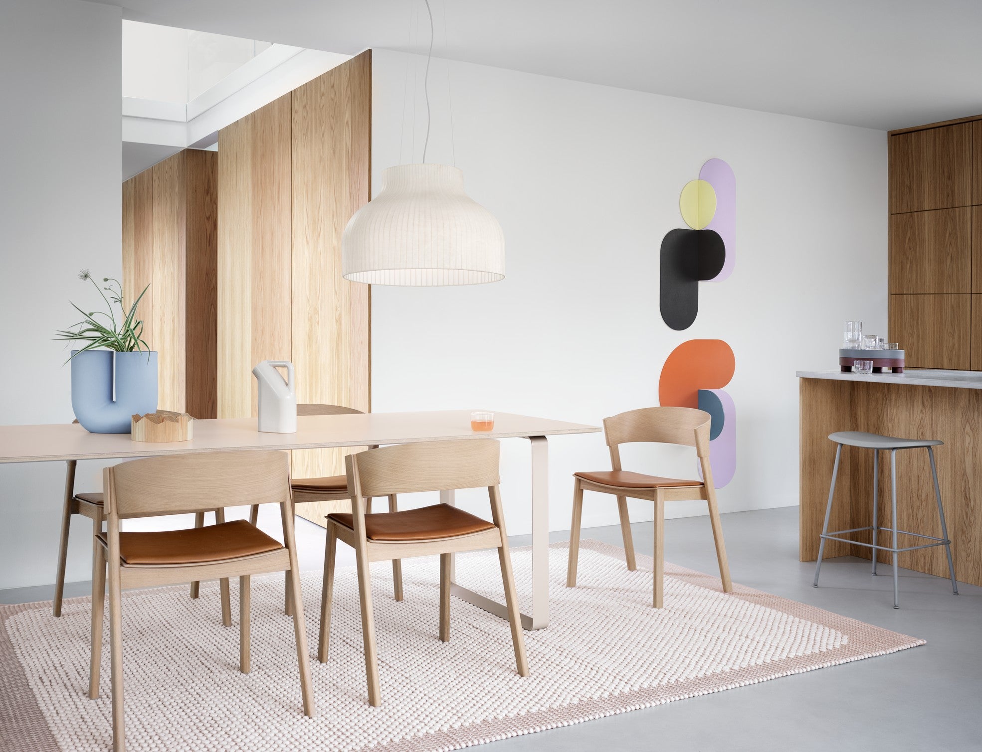 COVER Chair - Customizable with Oak Base