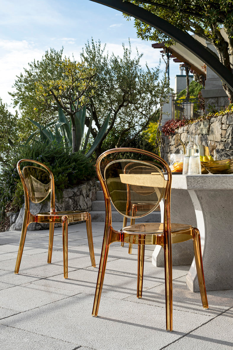 PARISIENNE Chair Gray Transparent