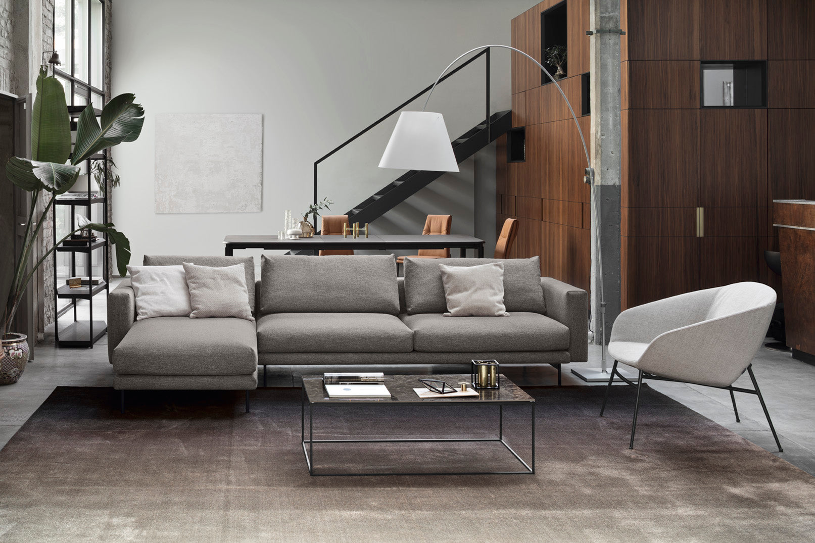 Left-sided upholstered corner sofa ROD