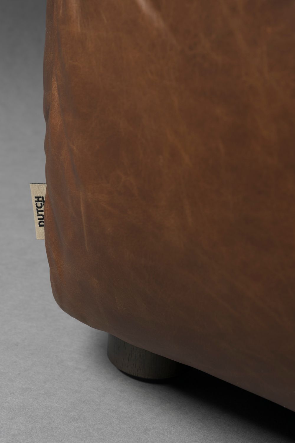 HACKMAN Modular Sofa - Central Element in Chocolate Leather