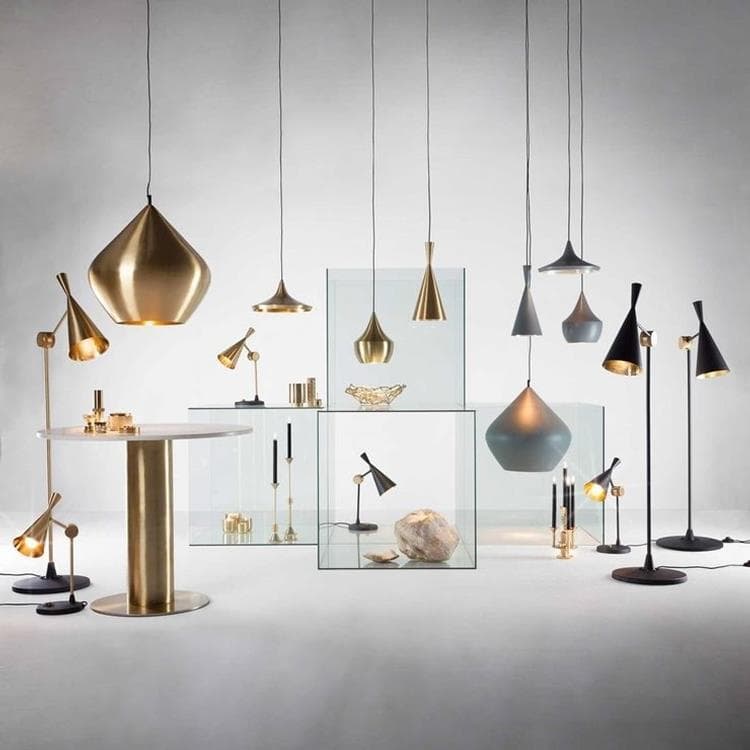 Beat silver floor lamp