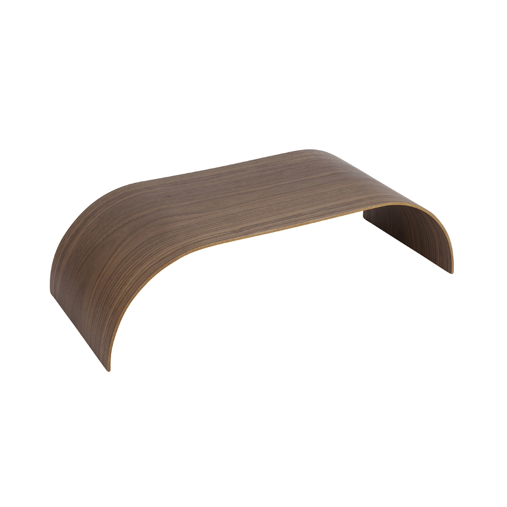 CURVA tray dark oak wood