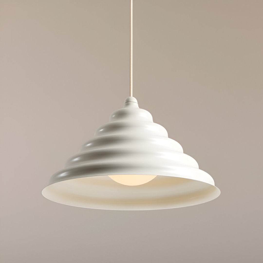 Hanging lamp cream wave