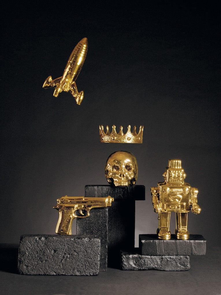 Dekoracja MEMORABILIA MY ROBOT złoty Seletti Eye on Design