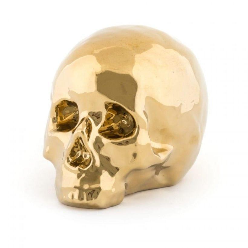Dekoracja MEMORABILIA MY SKULL złoty Seletti Eye on Design