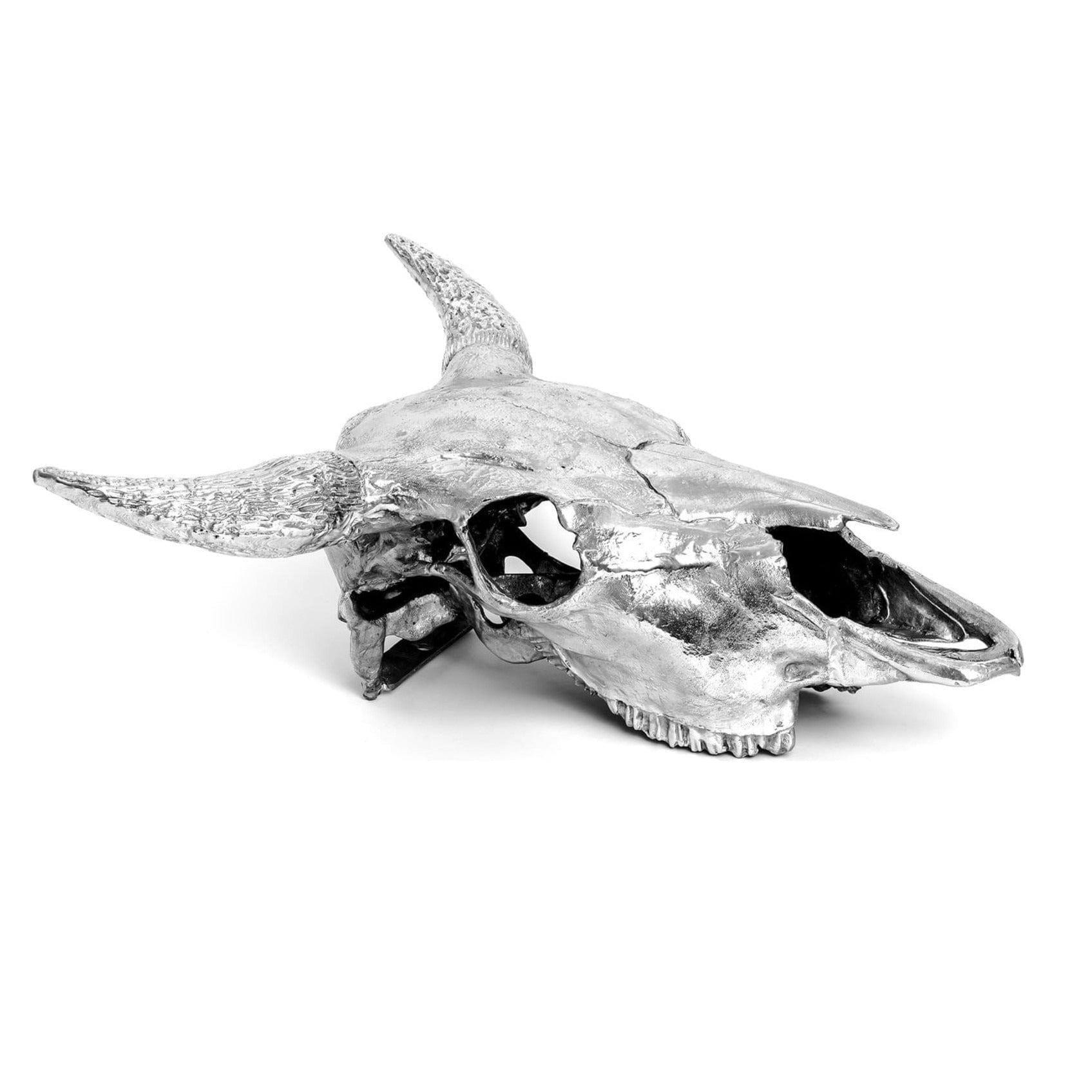 Dekoracja WUNDERKAMMER BISON SKULL srebrny Seletti Eye on Design