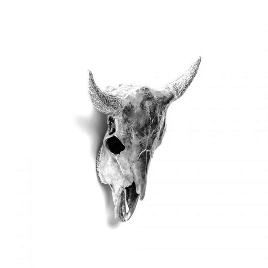 Dekoracja WUNDERKAMMER BISON SKULL srebrny Seletti Eye on Design