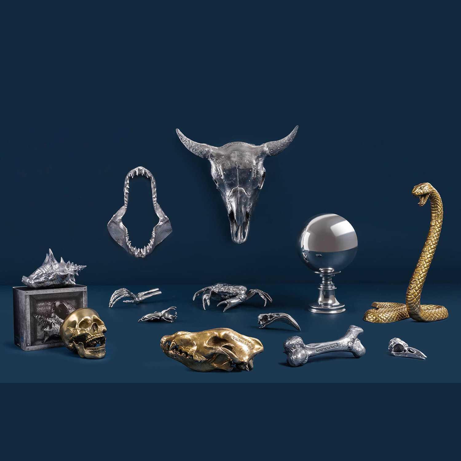 Dekoracja WUNDERKAMMER BONE srebrny Seletti Eye on Design