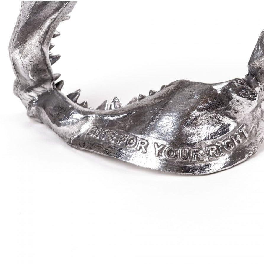 Dekoracja WUNDERKAMMER SHARK JAW srebrny Seletti Eye on Design
