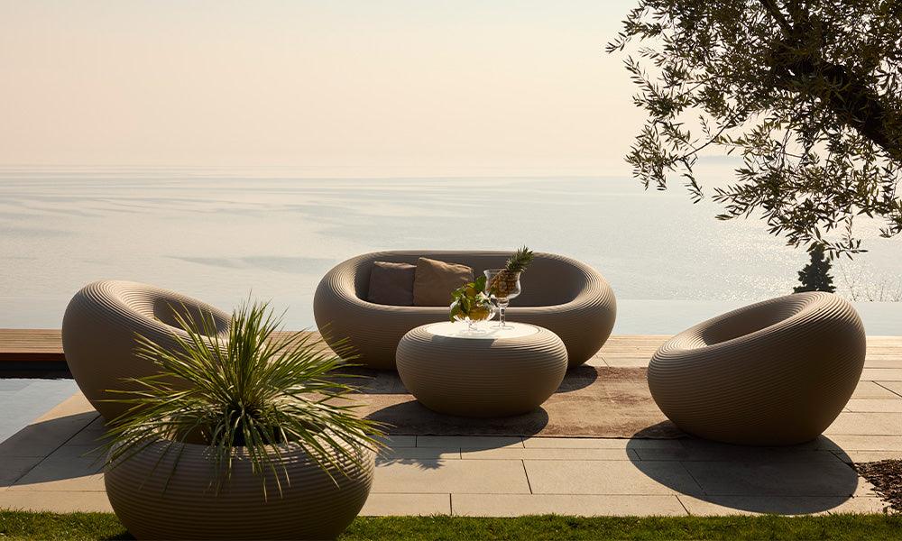 NAMI Outdoor-Sofa Terrakotta