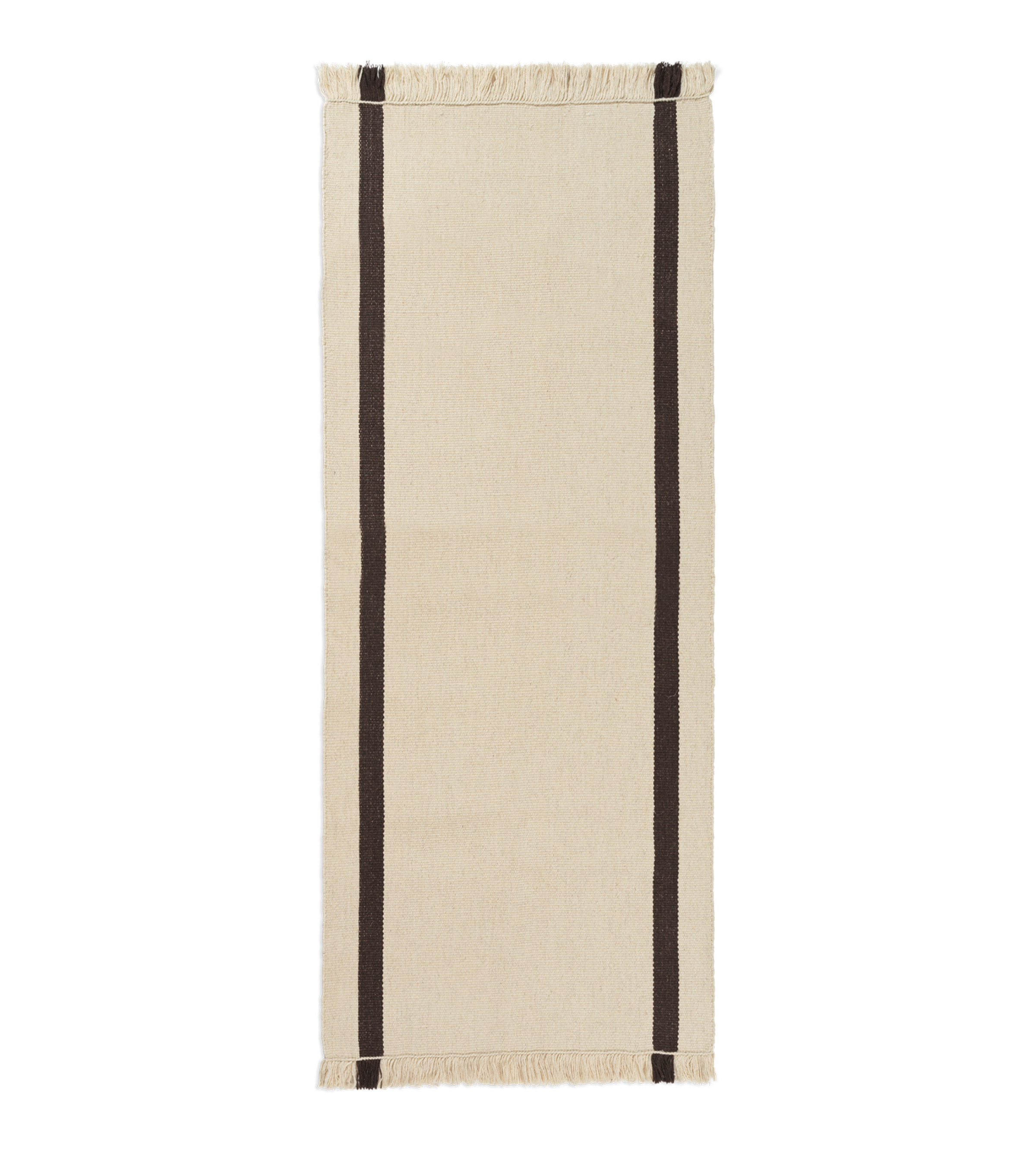 CALM KELIM Teppich creme mit braun