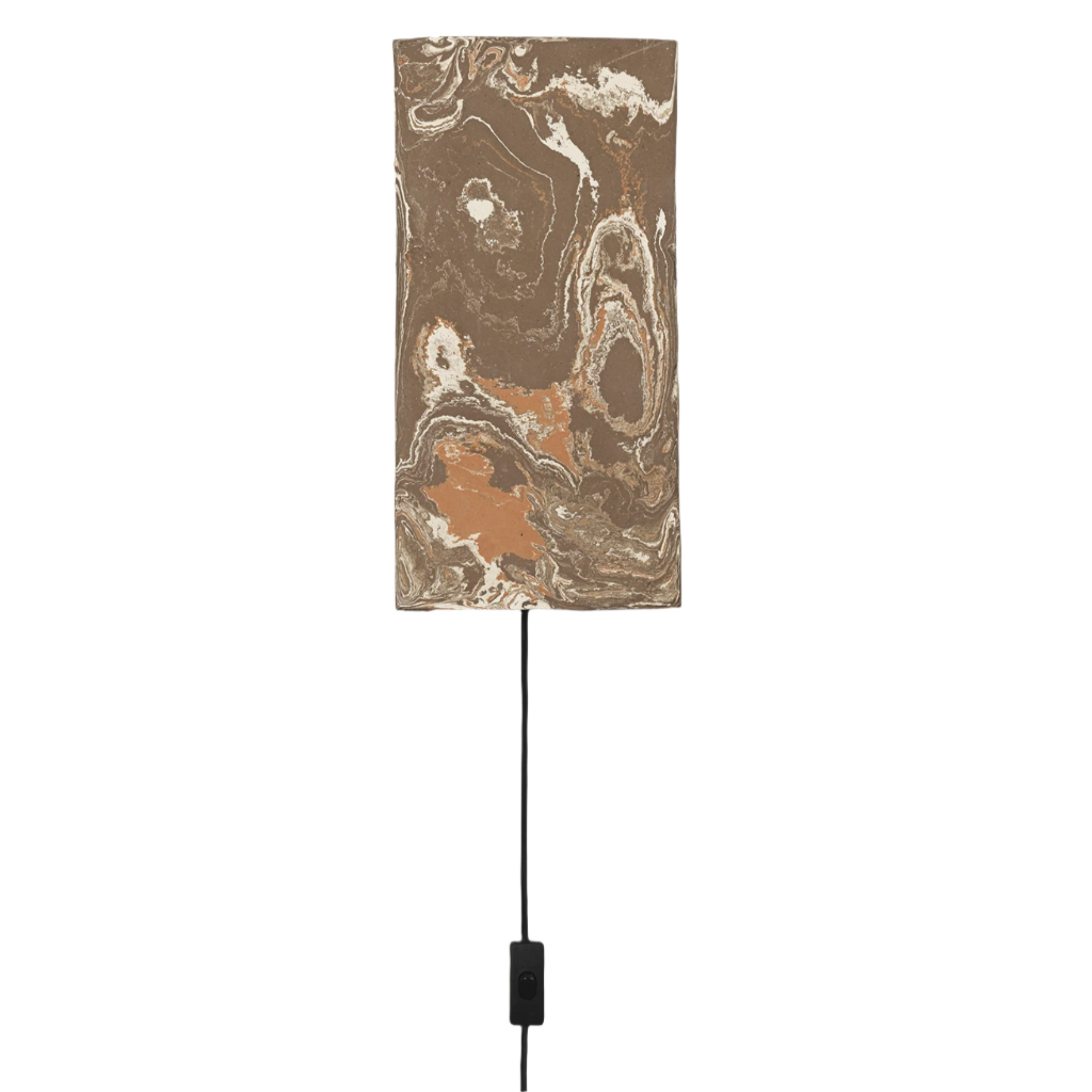 ARGILLA wall lamp in marbled brown