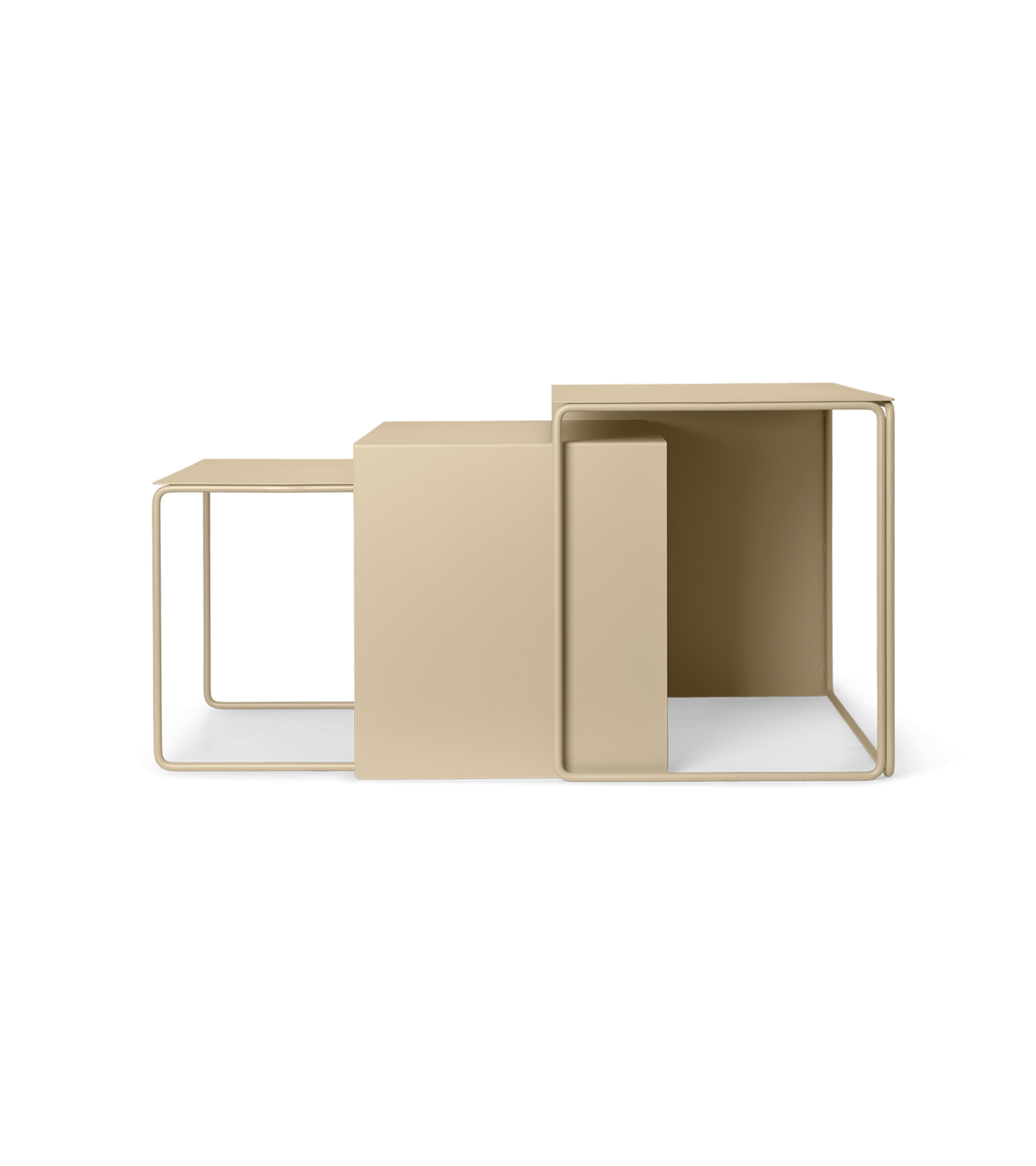 CLUSTER TABLES coffee table set beige