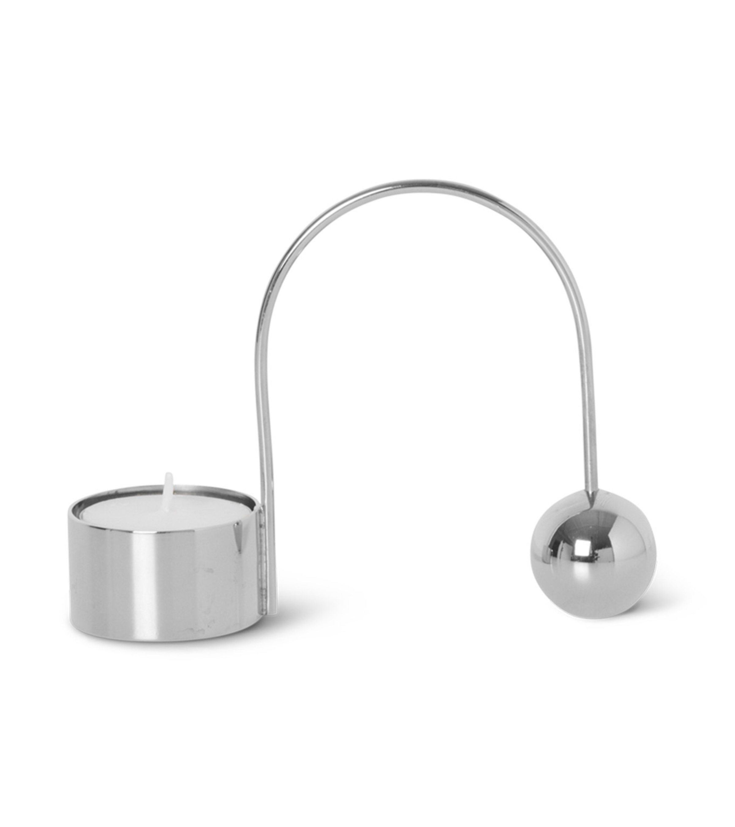 BALANCE TEALIGHT Candle Holder Silver
