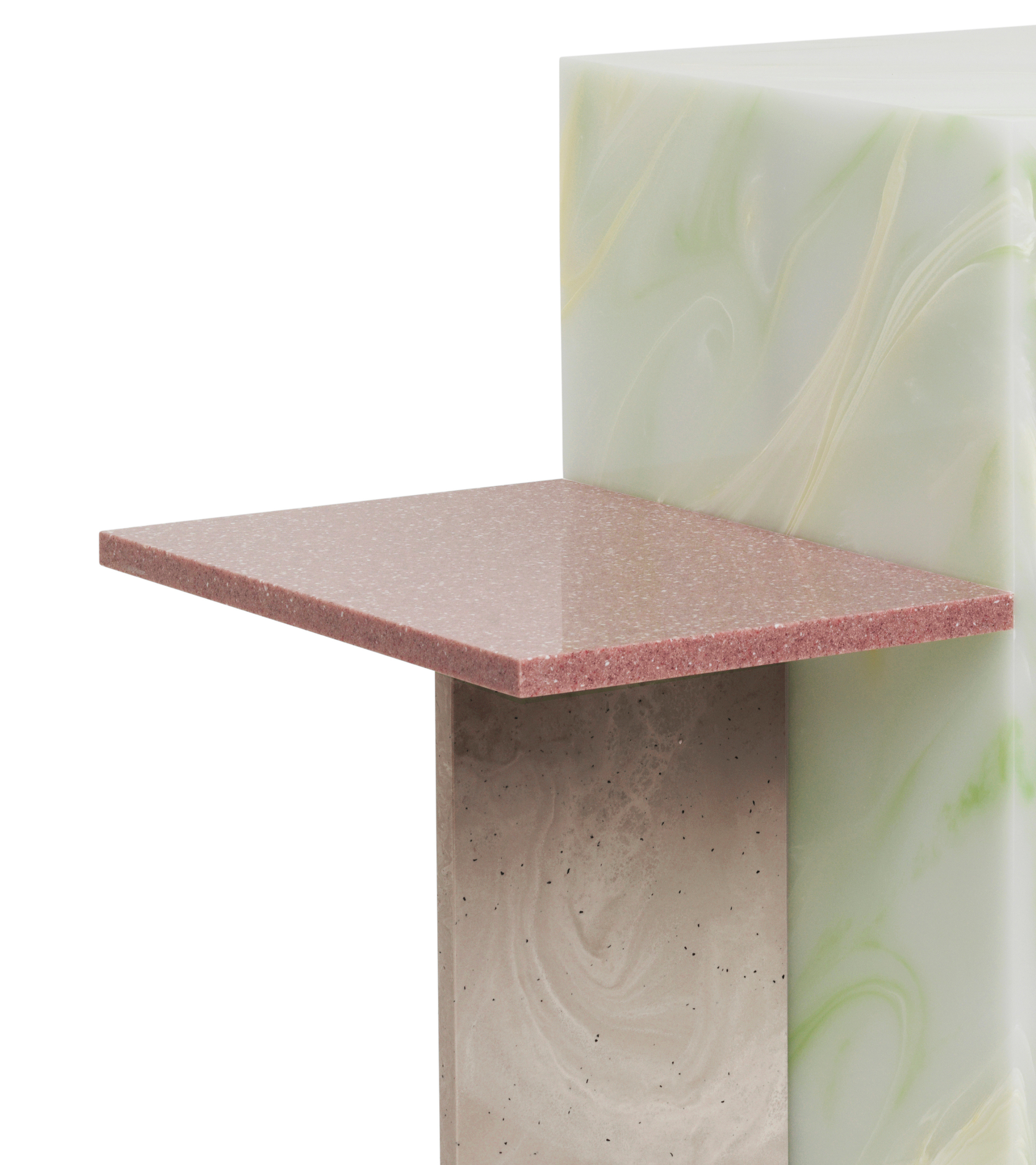 DISTINCT side table acrylic stone